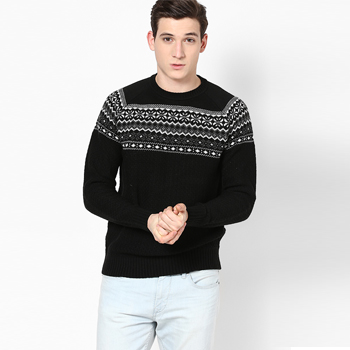 Black Round Neck Sweater