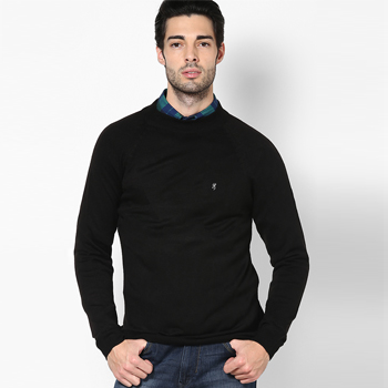 Black Round Neck Sweater
