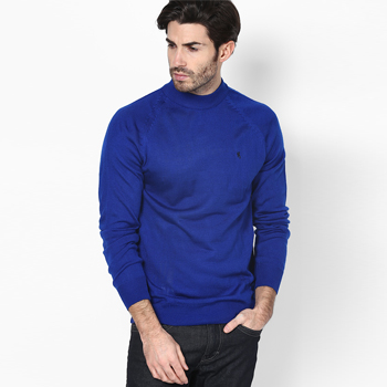 Blue Round Neck Sweater